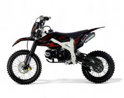 Pitbike 125ccm Schaltung KXD Dirtbike DB 612 PRO 17|14 Zoll E-Start Scheinwerfer Offroad Rot Produktbild