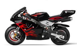 Nitro Motors PS77 Pocketbike 49ccm 6.5 Zoll Minibike Racing Schwarz-rot Produktbild