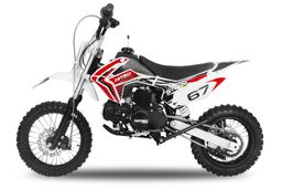 125ccm Dirtbike Storm 14|12 4-Gang Kick-Start Manuell Offroad Rot Produktbild