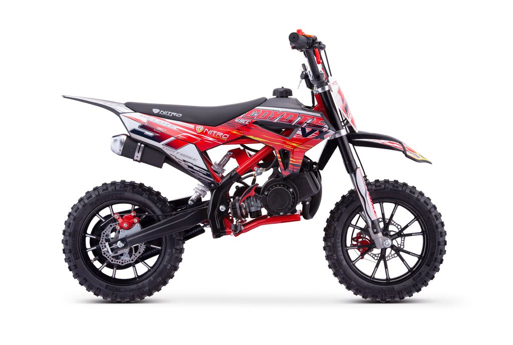 NITRO Motors 49ccm mini Kinder Pocketbike Dirtbike Coyote VX DLX 10 Zoll Offroad Produktbild