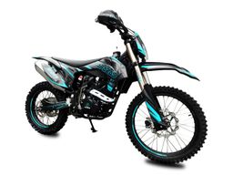 ALFARAD T7 250ccm 4-Takt Pitbike Dirtbike 21|18 Vollcross Schaltung Offroad Türkis Produktbild