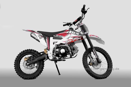 Pitbike 125ccm Schaltung KXD Dirtbike DB 612 PRO 17|14 Zoll E-Start Offroad