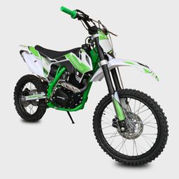 Pitbike Vollcross MiniRocket Hurricane 250ccm 5-Gang 19|16 Zoll Offroad Grün Produktbild