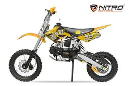 NITRO MOTORS M14 125ccm midi Kinder Dirtbike NXD Sport 14/12 Zoll Offroad Orange Produktbild