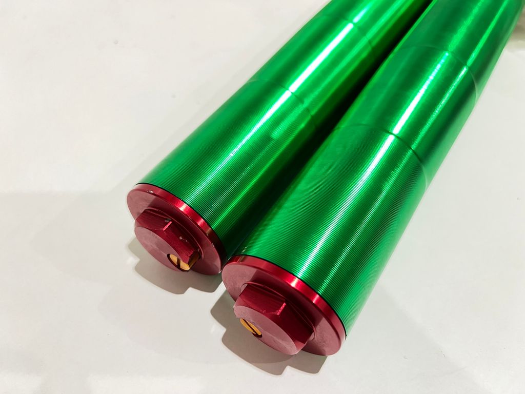 Ölfedergabel Pitbike links+rechts Grün Produktbild