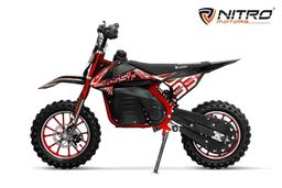 NITRO MOTORS 1000W Eco mini Kinder Dirtbike Fossa Sport 10-Zoll Offroad Rot Produktbild