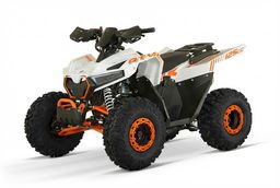 NITRO MOTORS 125ccm Midi Quad HULK RS-AG8 RS-LINE Sport 8-Zoll white-orange Produktbild