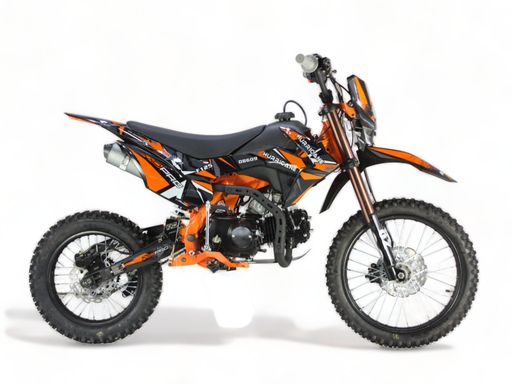 Kundenrückläufer KXD 609 E+K Hurricane 125ccm 17/14 Zoll 4T Dirtbike Pitbike Offroad Orange