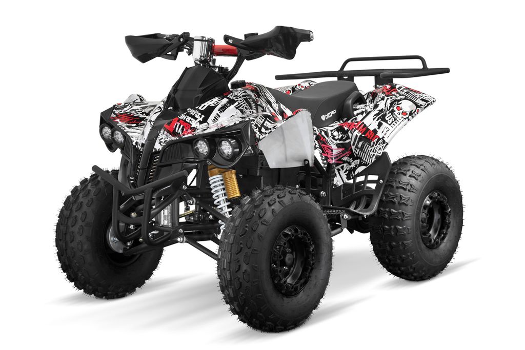 NITRO MOTORS 1000W Eco midi Kinder Quad Warrior Sport 8-Zoll Graffiti Camouflage-rot Produktbild
