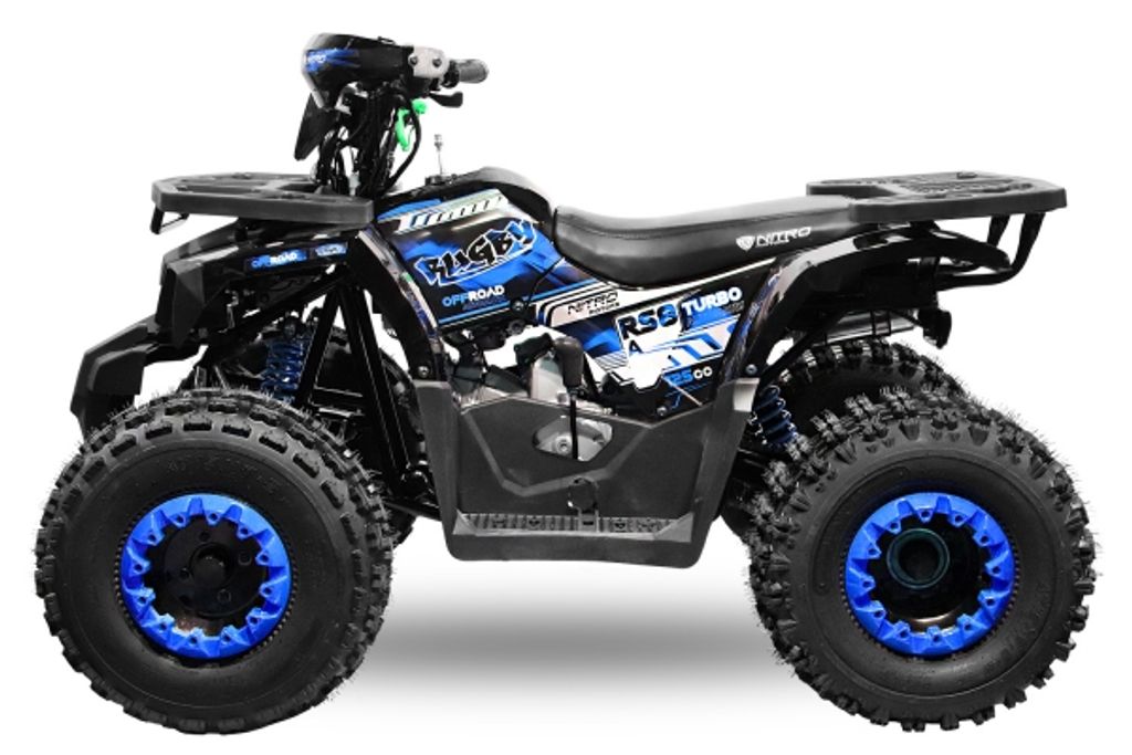 Nitro Motors Rugby RS8-3G midi Quad 125ccm 8 Zoll Semi-Automatik Offroad Blau Produktbild