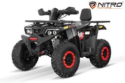 NITRO MOTORS 180ccm maxi Kinder Quad ATV Rugby RS10-CVT V3 Platin Offroad Rot Produktbild