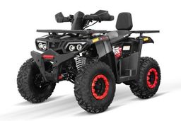 NITRO MOTORS 180ccm maxi Kinder Quad ATV Rugby RS10-CVT V3 Platin Offroad Rot Produktbild