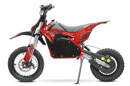 NITRO 1200W Eco midi Dirtbike Serval PRM 12/10" 48V 15Ah Lithium 3-Speed Offroad Rot Produktbild