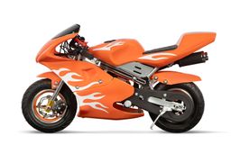 Nitro Motors PS77 Pocketbike 49ccm 6.5 Zoll Minibike Racing Weiß-orange Produktbild