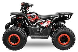 NITRO MOTORS 125ccm midi Kinder Quad Rugby RS8-A Platin Offroad Rot Produktbild