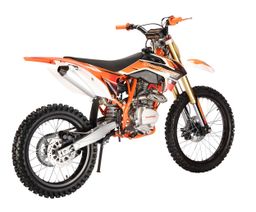 Pitbike Vollcross MiniRocket PitRock 250ccm 5-Gang 21|18 Zoll Offroad Orange Produktbild