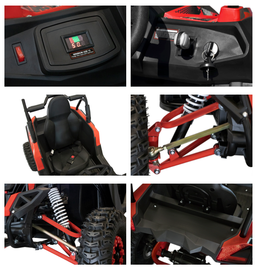 MiniRocket ECO Mini UTV Buggy 1200W Offroad Rot Produktbild