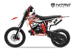 NITRO Motors 50ccm midi Kinder Dirtbike NRG50 RS 14/12 Zoll Offroad Rot Produktbild