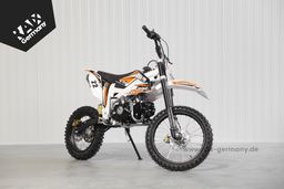 Pitbike 125ccm KXD Dirtbike DB 612 PRO 17|14 Zoll Kickstart only Schaltung Offroad Orange Produktbild