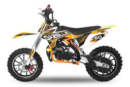 Nitro Motors 49ccm Dirtbike Gazelle Deluxe E-Start Edition Pocketbike Minicross Orange Produktbild